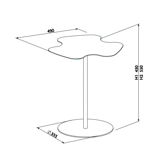 Журнальный столик Bontempi Casa Flower