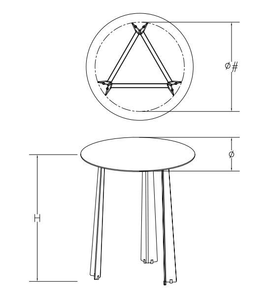 Уличный столик Bontempi Casa Tao Outdoor
