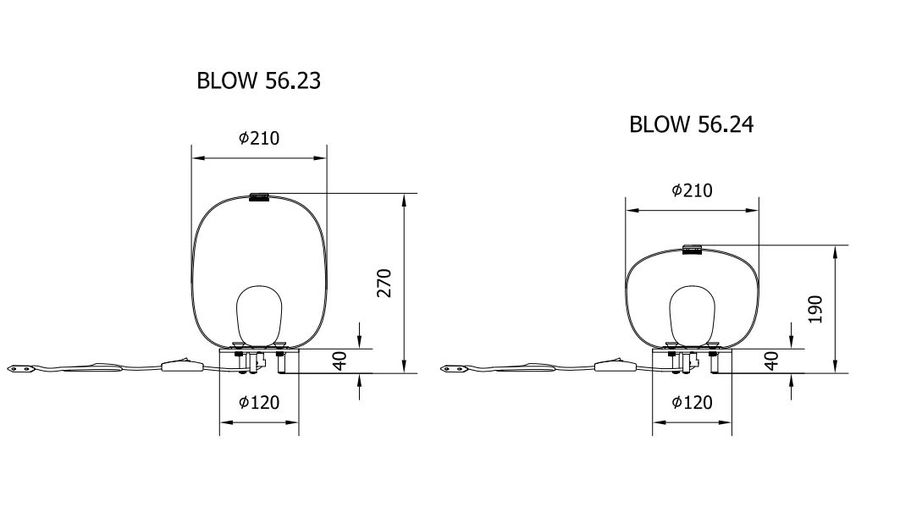 Настольный светильник Bontempi Casa Blow
