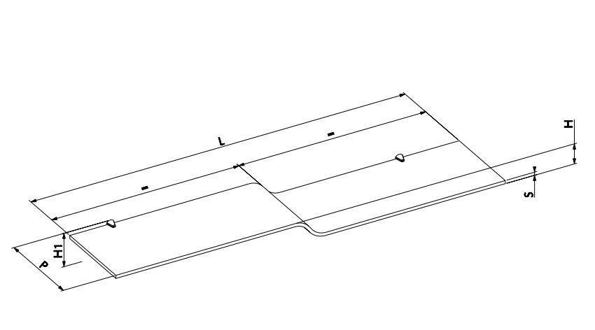 Настенная полка Bontempi Casa Wing