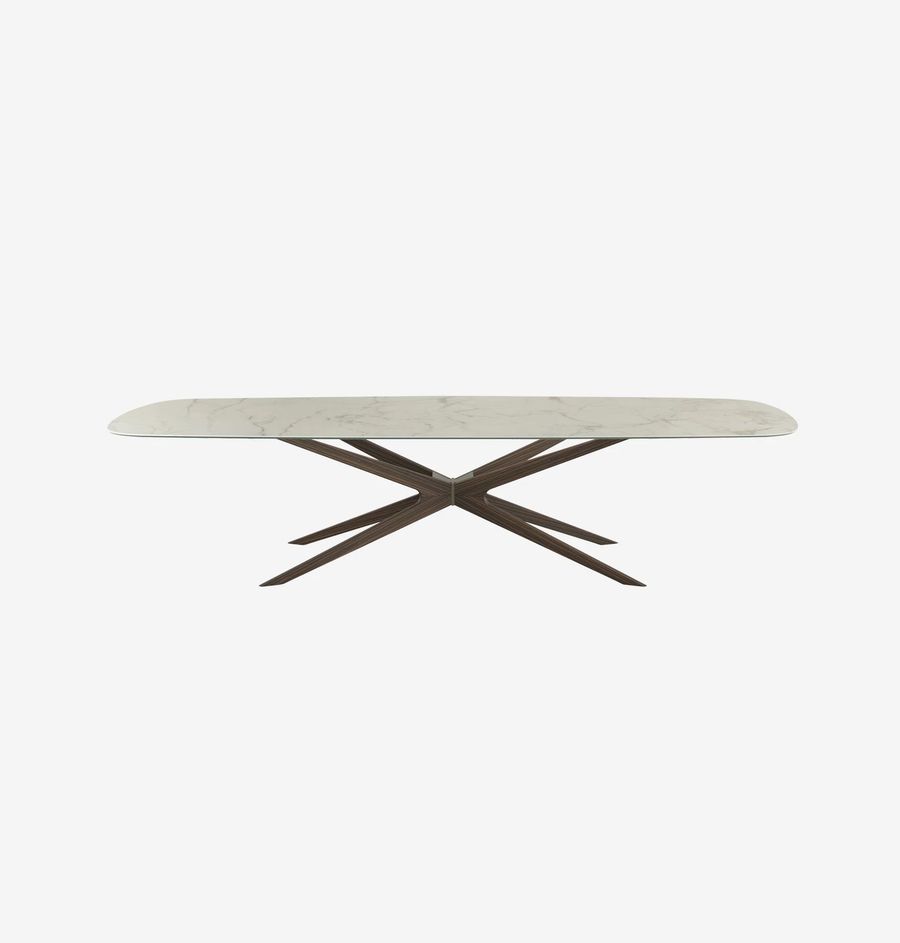 Элегантный стол Tonin Casa Blade_travertino T8024FLT