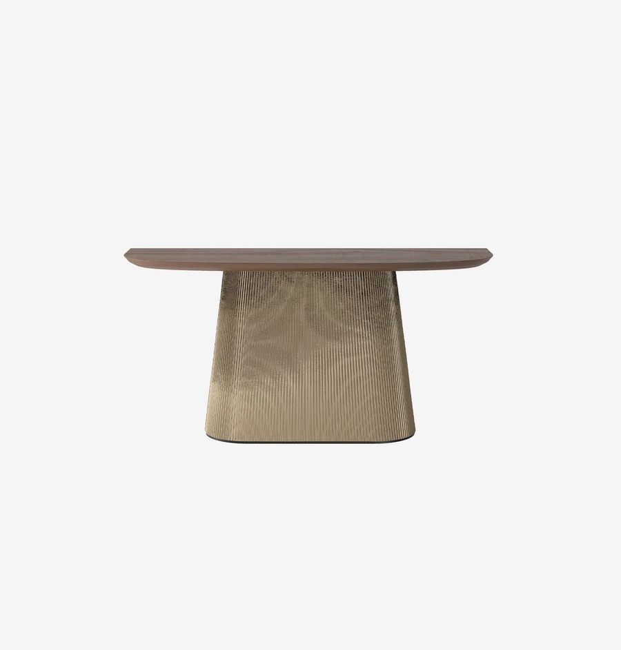 Стильная консоль Tonin Casa Adone Plissè_silk wood T6110W