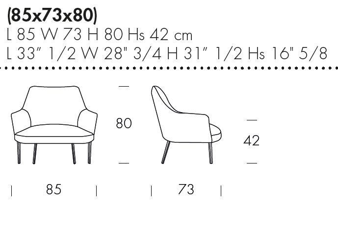 Уютное кресло Tonin Casa Agata Lounge T7291L