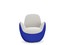 Вращающееся кожаное кресло Roche Bobois Aircell