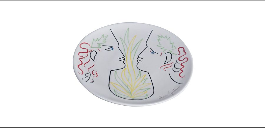 Дизайнерская тарелка Roche Bobois Orphee Et Eurydice 1959 - Jean Cocteau