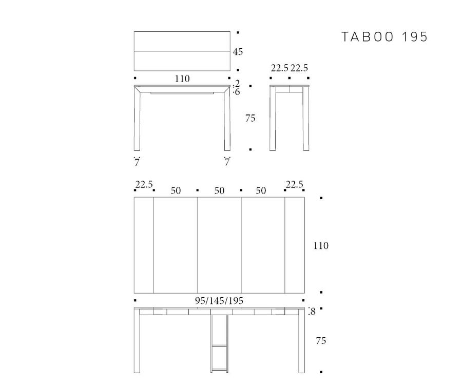 Консольный стол ALTACOM Taboo