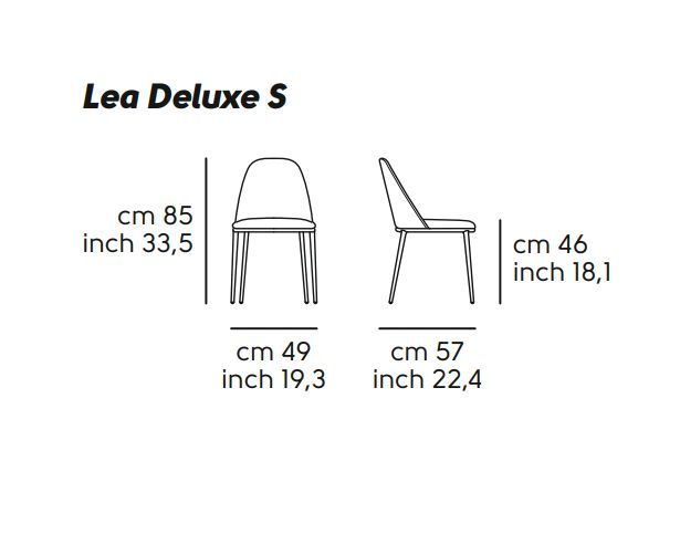 Обеденный стул Midj Lea Deluxe S M TS