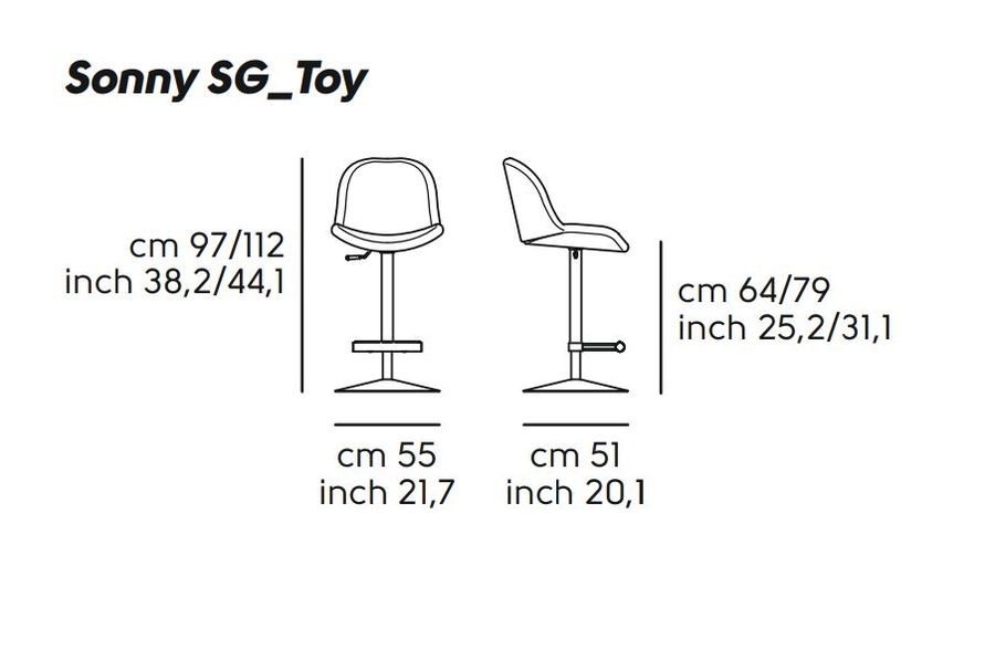 Барный стул Midj Sonny SG_TOY