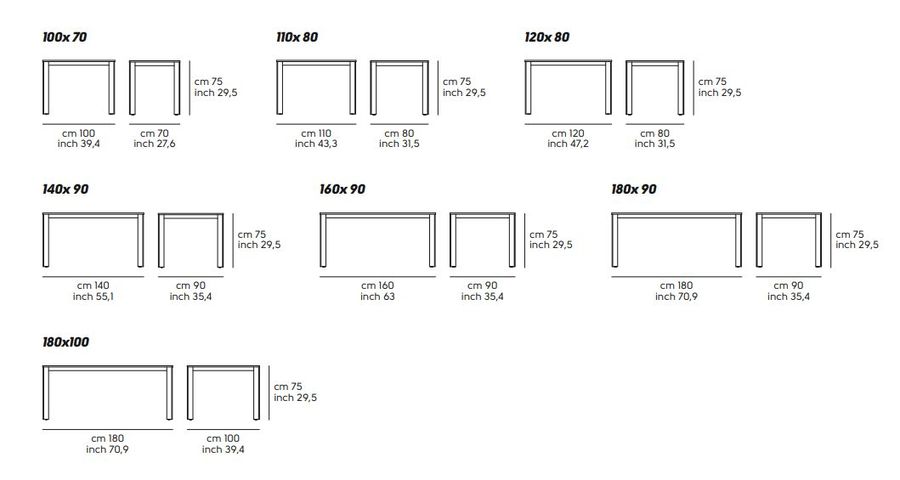 Обеденный стол Midj Blade