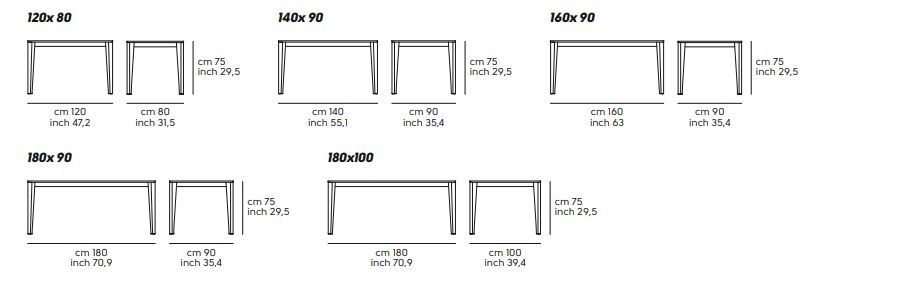 Элегантный стол Midj Diamante