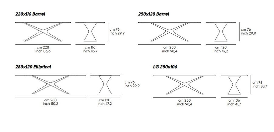Дизайнерский стол Midj Nexus