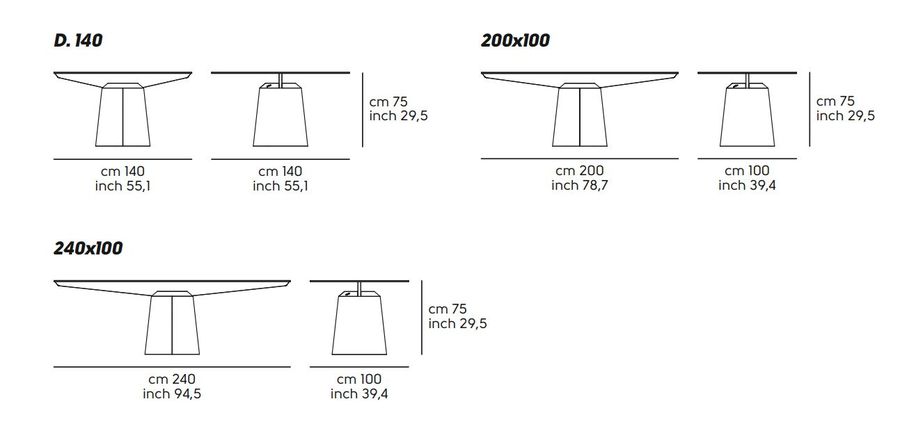 Обеденный стол Midj Spike
