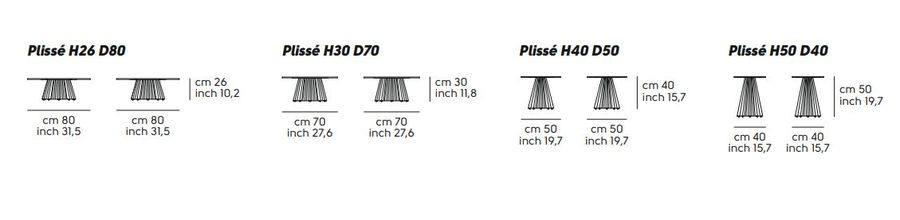 Журнальный столик Midj Plissé