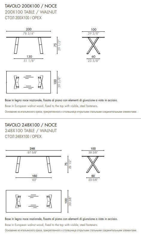 Стеклянный стол Desiree Ciàcola