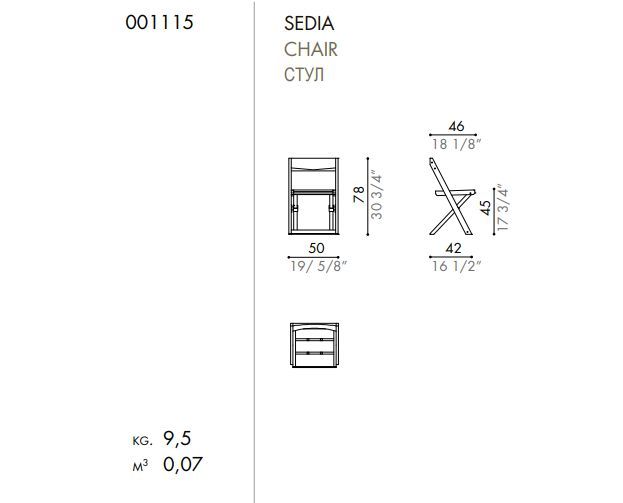 Деревянный стул Desiree Ciàcola