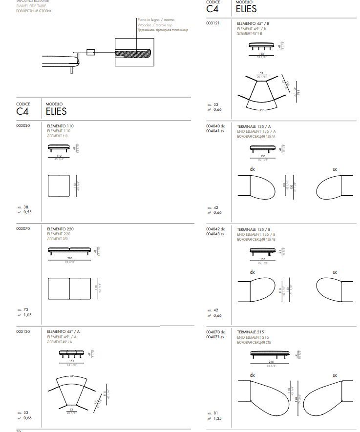 Дизайнерский диван Desiree Elies
