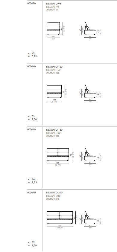 Модульный диван Desiree Freemood