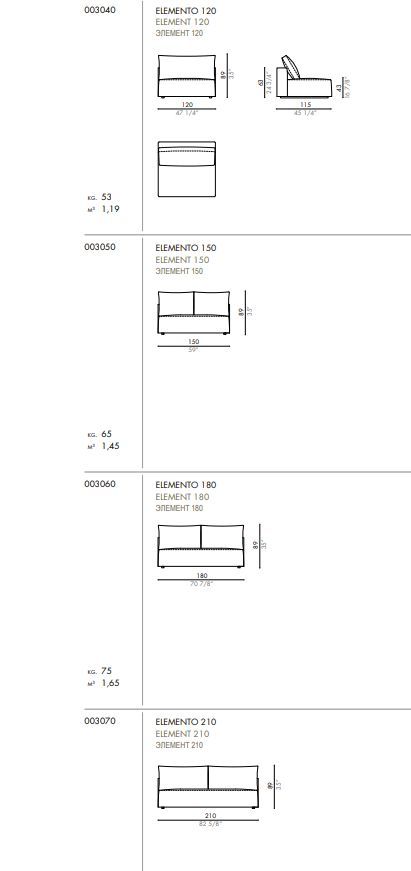 Модульный диван Desiree Zenit