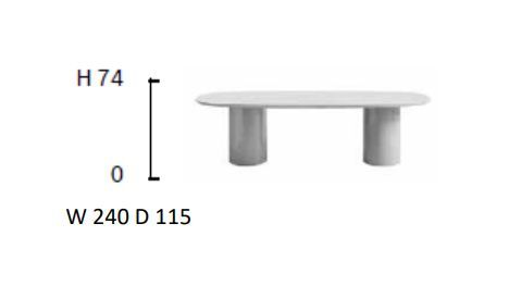 Овальный стол Frag Myon