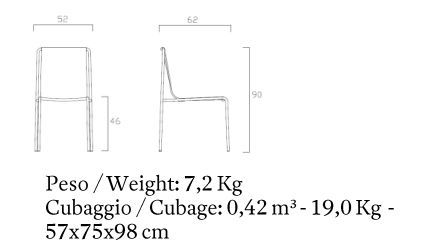 Штабелируемый стул Frag Aria FG54500