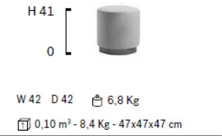Круглый пуф Frag Clubby pouf FG49310