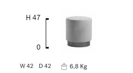 Стильный пуф Frag Clubby pouf dining FG49311