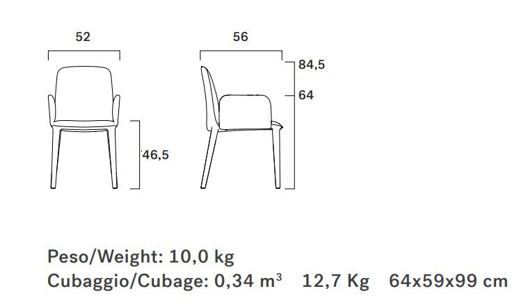 Обеденный стул Frag Elf P FG49701