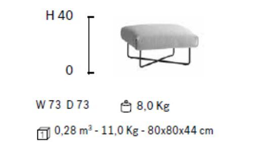 Мягкий пуф Frag Quattro Pouf FG51800