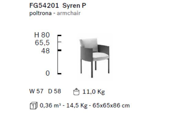 Дизайнерский стул Frag Syren P FG54201