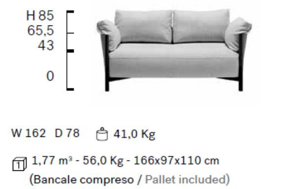 Двухместный диван Frag Syren TS FG54202