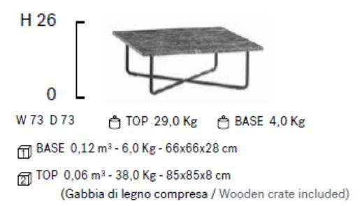 Журнальный столик Frag Quattro 26 FG51852