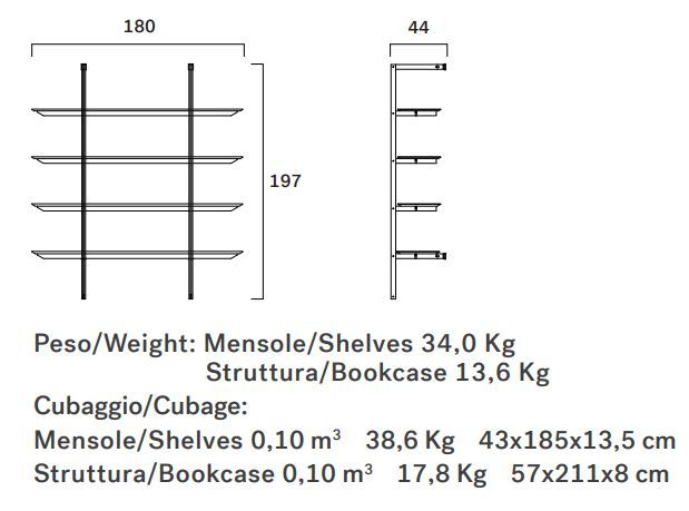 Книжный стеллаж Frag Morgans FG50700