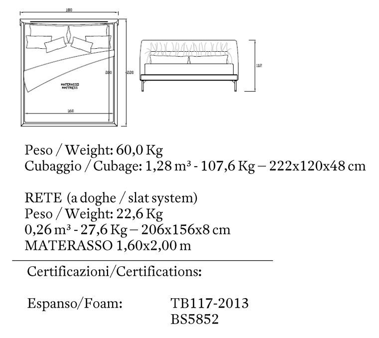 Дизайнерская кровать Frag Otto