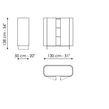 Высокий буфет Bonaldo Arragan