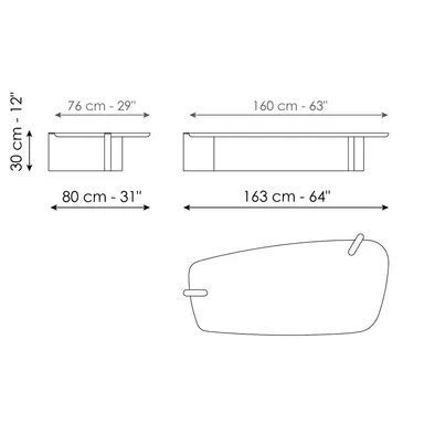 Журнальный столик Bonaldo Flatiron Coffee Table