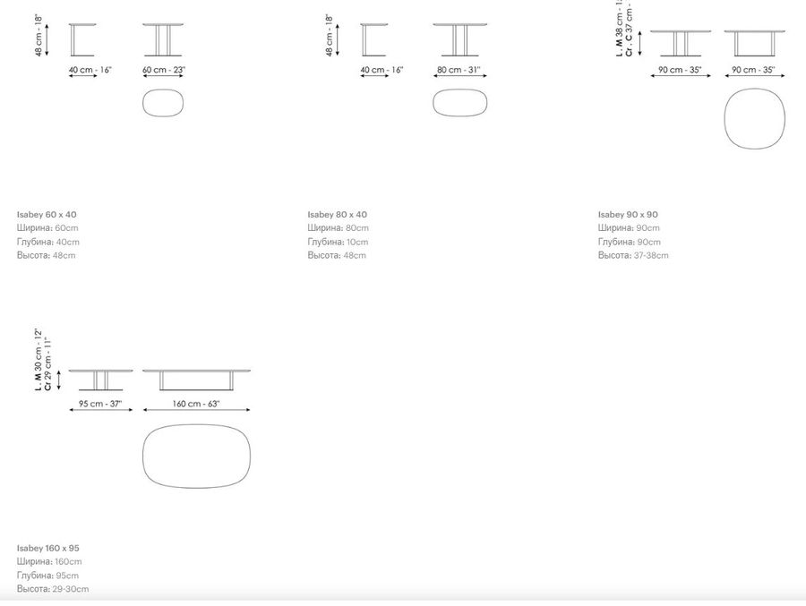 Дизайнерский столик Bonaldo Isabey