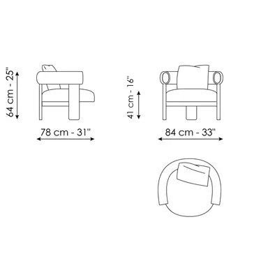 Стильное кресло Bonaldo Bull