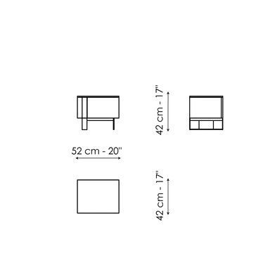 Прикроватная тумбочка Bonaldo Antibes