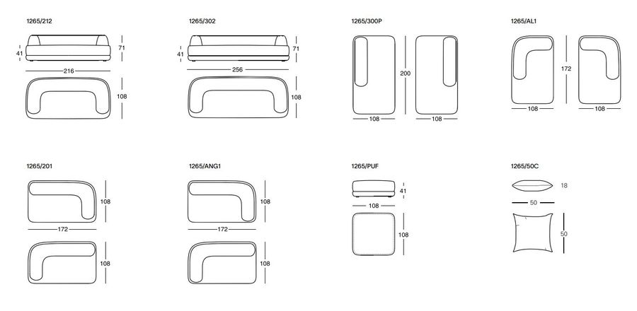 Дизайнерский диван Zanotta Bumper