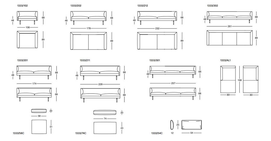 Дизайнерский диван Zanotta Flamingo