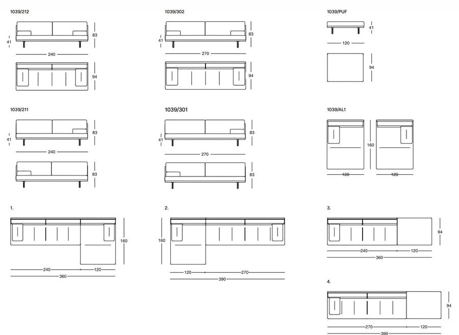 Мягкий диван Zanotta Milano+