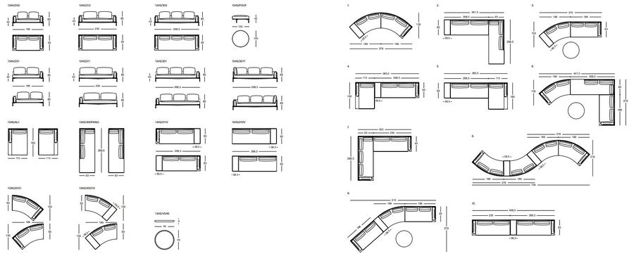 Стильный диван Zanotta Noah
