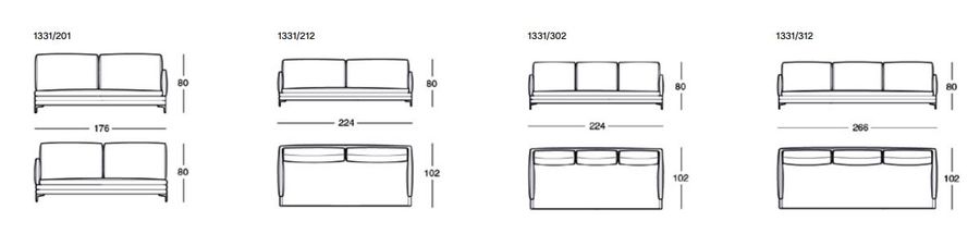 Современный диван Zanotta William+