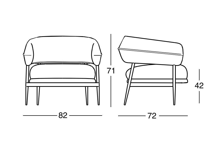 Мягкое кресло Zanotta Nena Lounge
