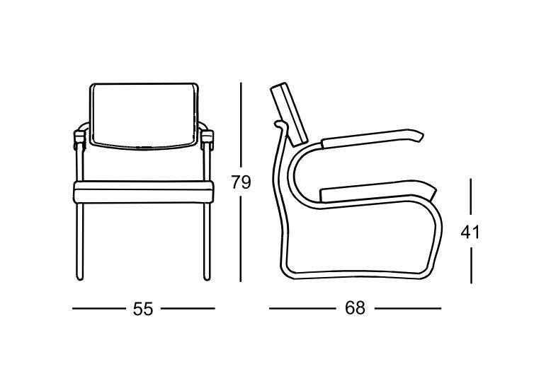 Кожаное кресло Zanotta Sant'Elia