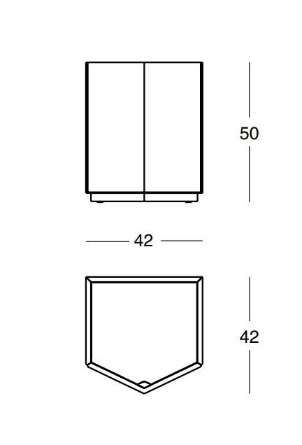 Элегантная тумба Zanotta Z24 Nightstand 728