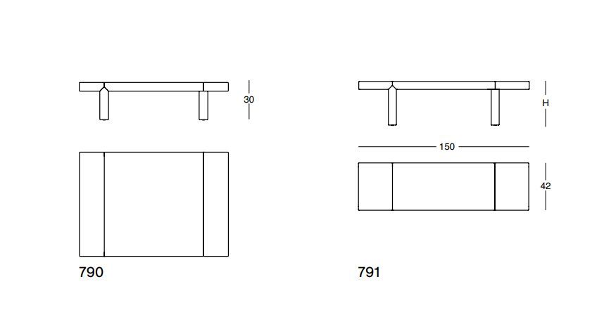 Дизайнерский стол Zanotta Zavolo Coffee table 791