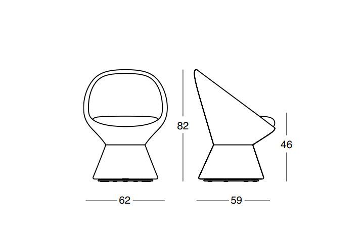 Дизайнерский стул Zanotta Giuno