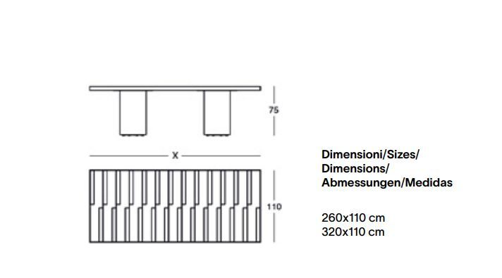 Стильный стол Zanotta Riga-Riga