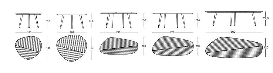 Деревянный стол Zanotta Tweed 2316